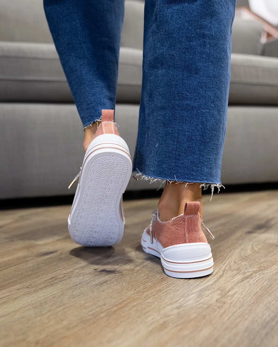 NEW! Very G Aman Sparkle Sneakers - Rust