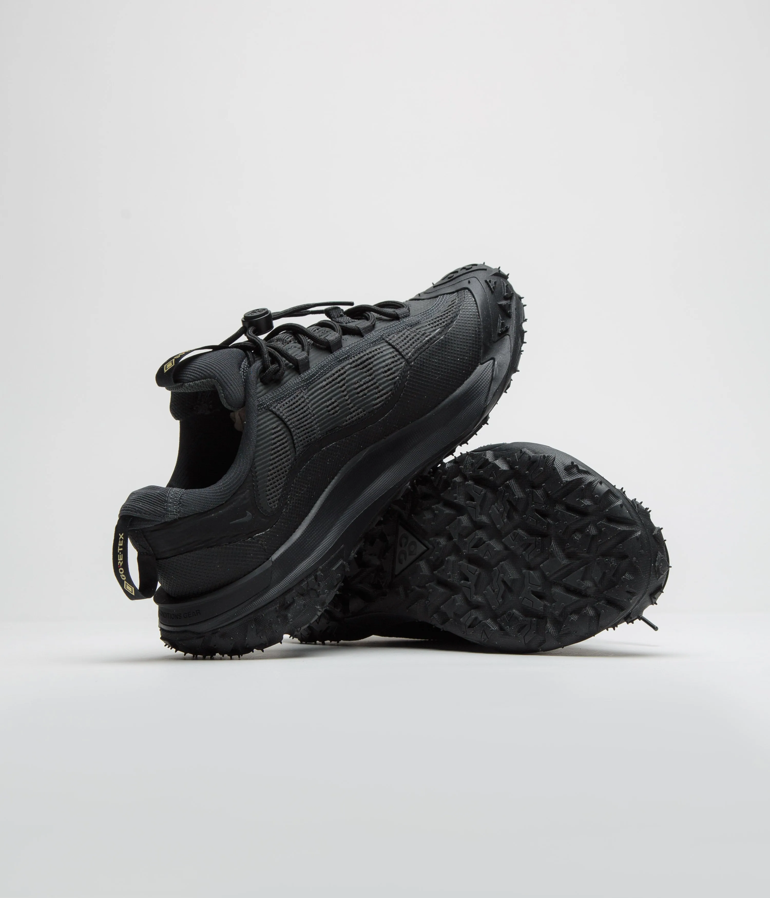 Nike ACG Mountain Fly 2 Low GTX Shoes - Dark Smoke Grey / Black - Black - Anthracite