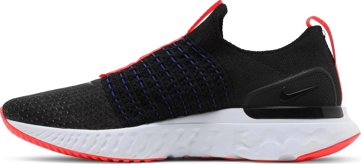Nike React Phantom Run Flyknit 2 (Black/Bright Crimson)