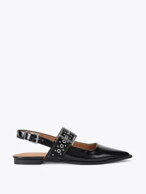 Nova flats in black