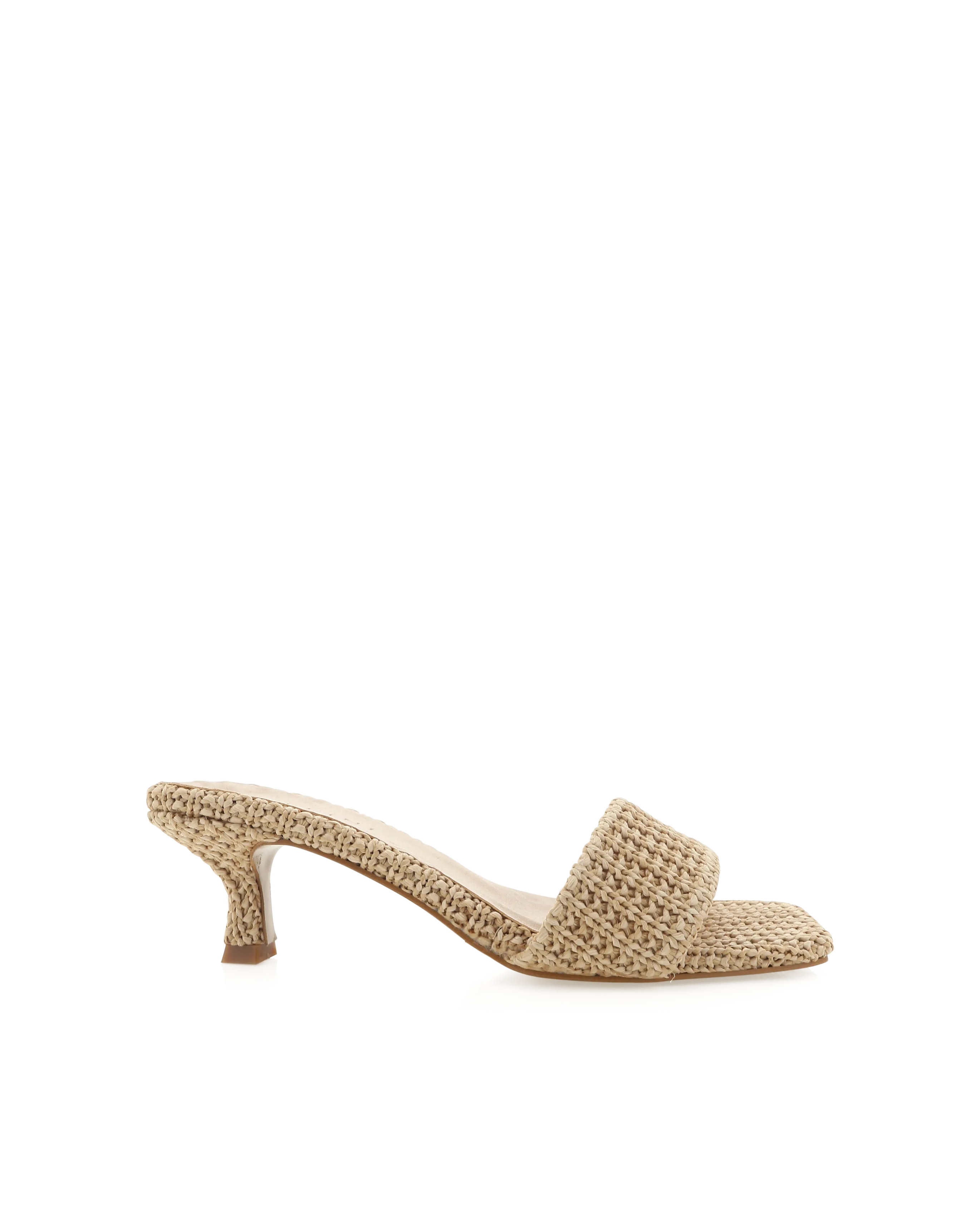 Olga Heels - Natural Raffia