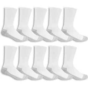 Pack Of 10 Durable Workgear Crew Antimicrobial Socks