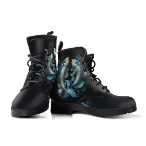Pisces Zodiac Women's Vegan Leather Boots