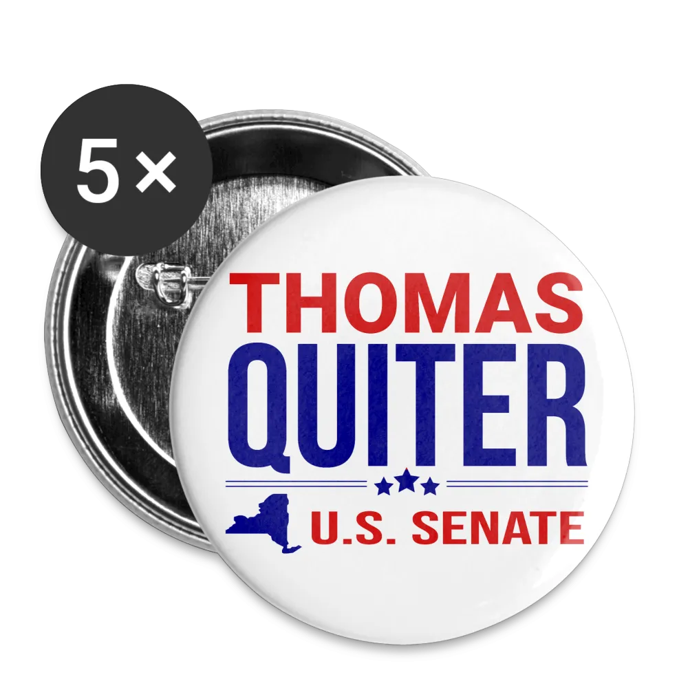 Quiter for US Senate Buttons large 2.2'' (5-pack)