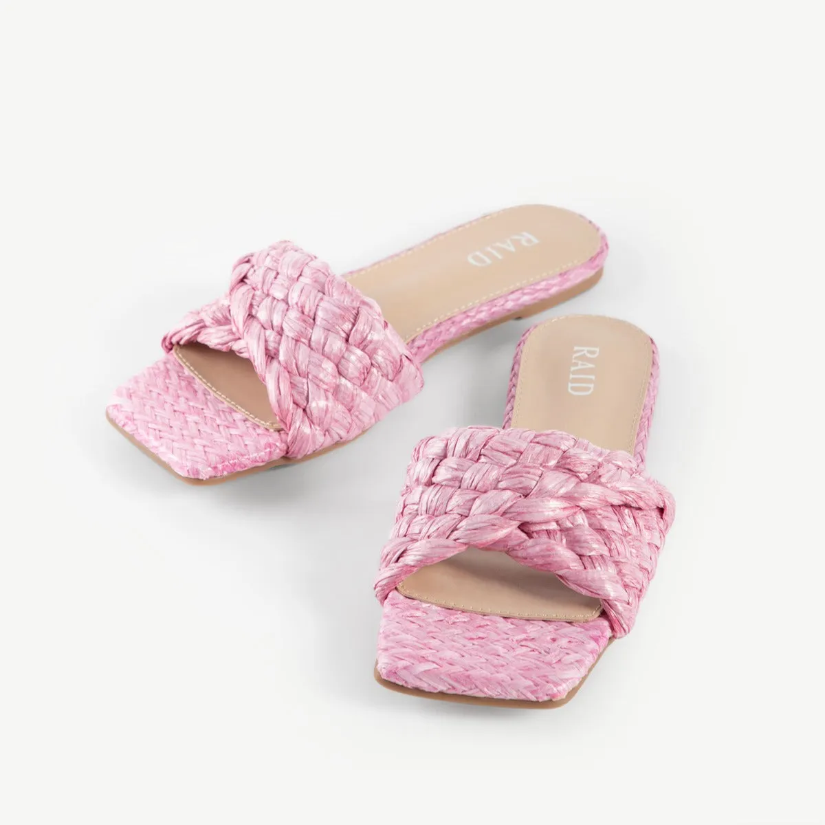 RAID Breezy Flat Mule in Pink
