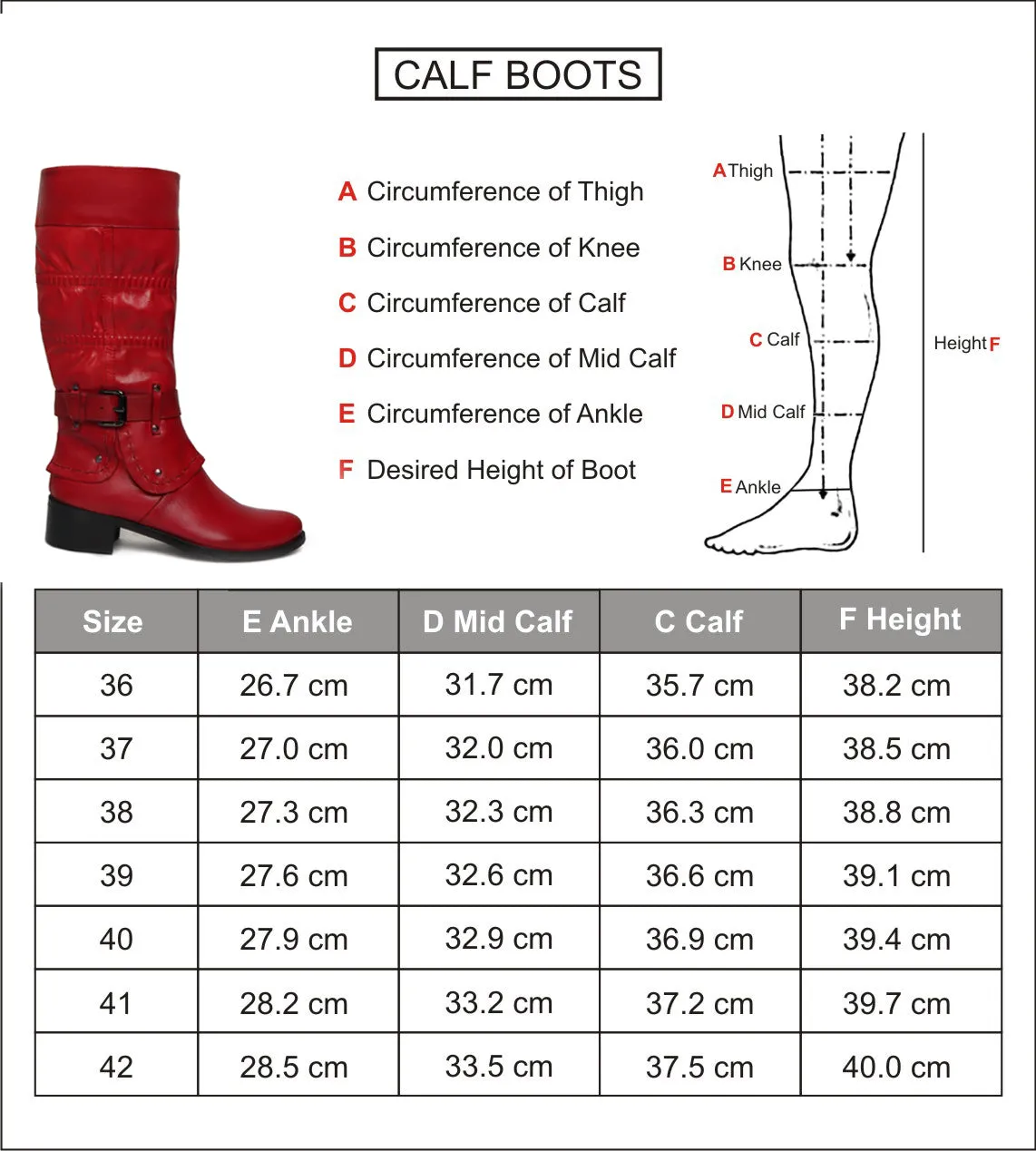 Red Forever Comfort Adjustable Buckle Straps ankle foldable ladies Boots By Brune & Bareskin