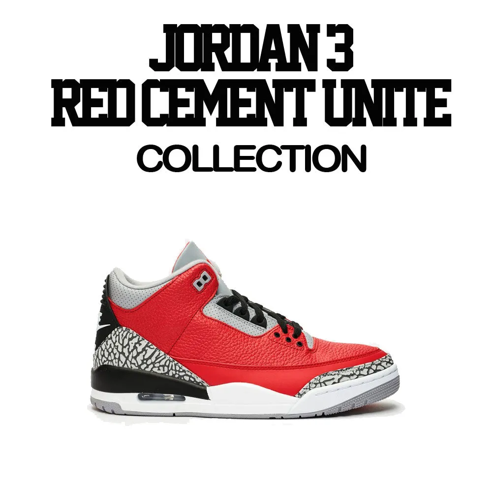 Retro 3 Red Cement Secure the Bag  Shirt