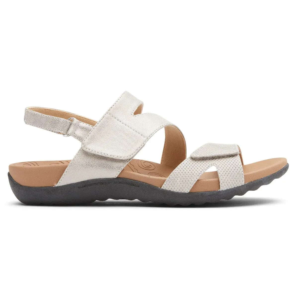 Rockport Women's Ridge Asymmetrical Sandals- Metallic