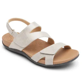 Rockport Women's Ridge Asymmetrical Sandals- Metallic