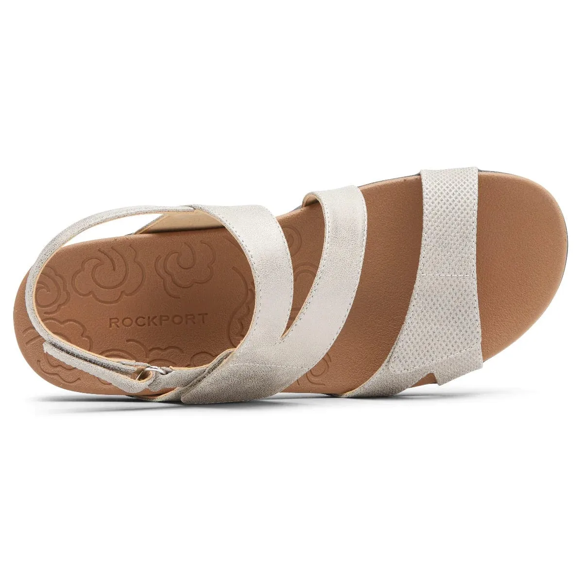 Rockport Women's Ridge Asymmetrical Sandals- Metallic