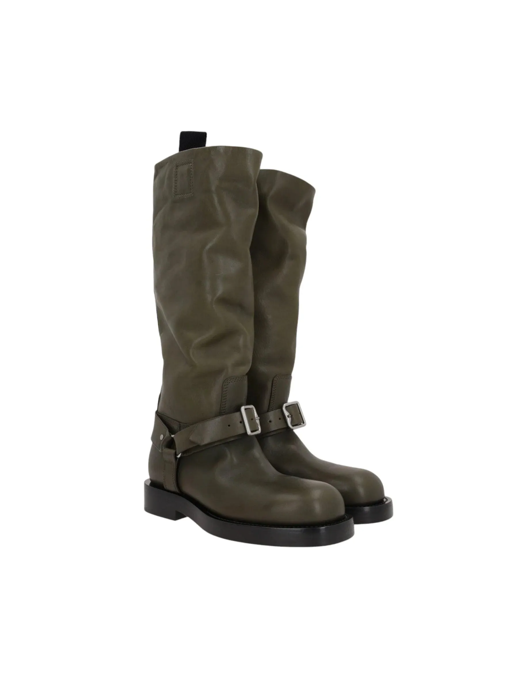 Saddle Biker Leather Boots