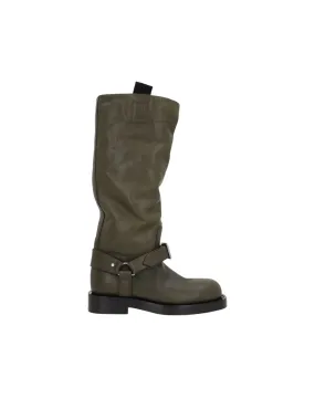 Saddle Biker Leather Boots