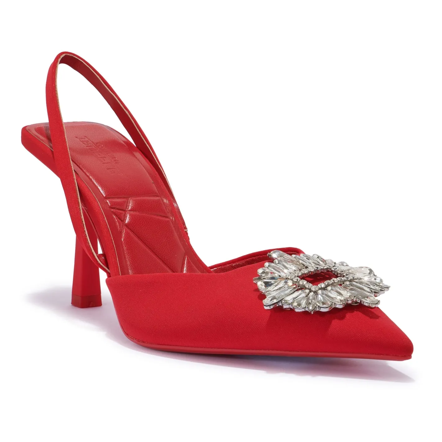 SALADO2 BROCHUE DETAIL SLING BACK POINTY TOE HEEL