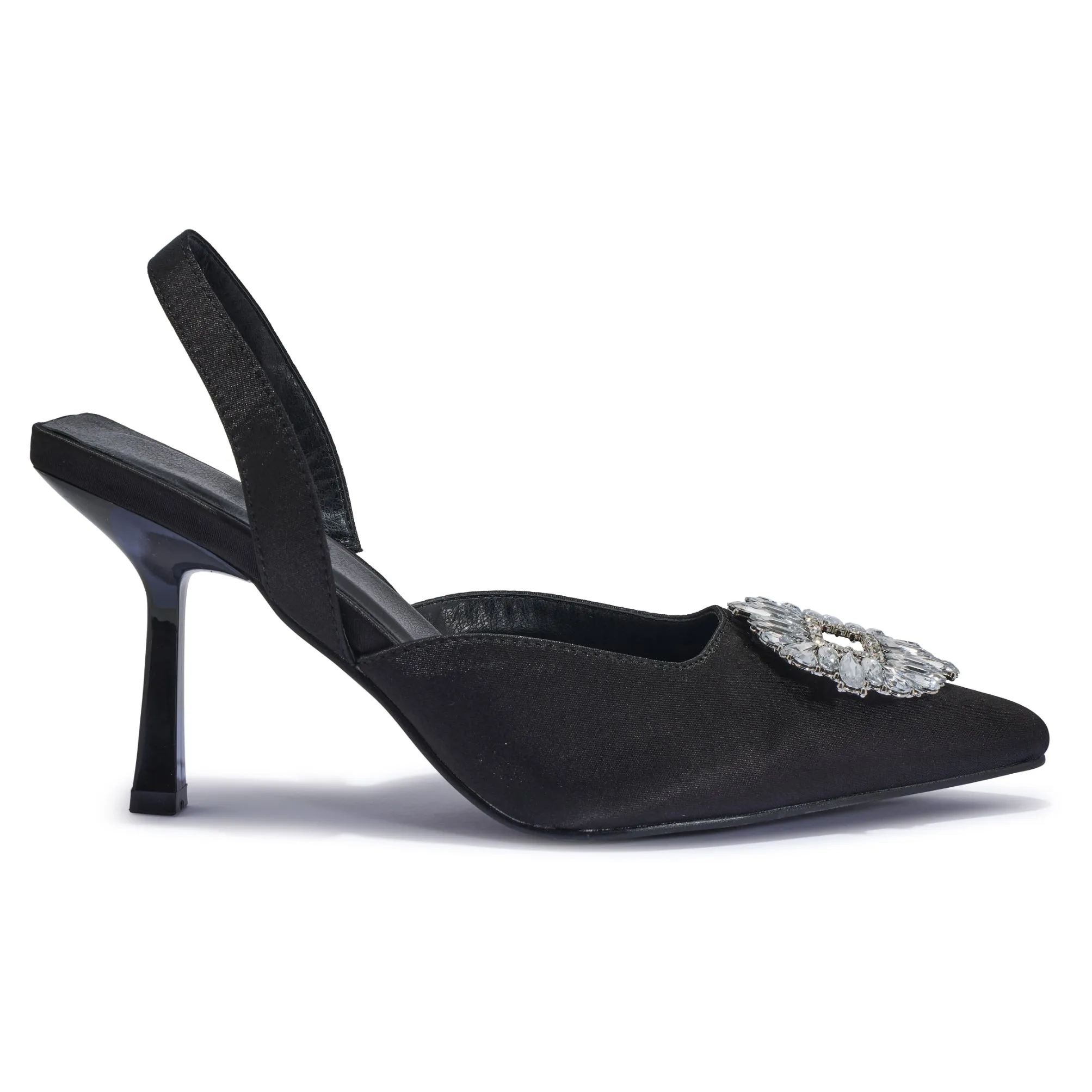 SALADO2 BROCHUE DETAIL SLING BACK POINTY TOE HEEL