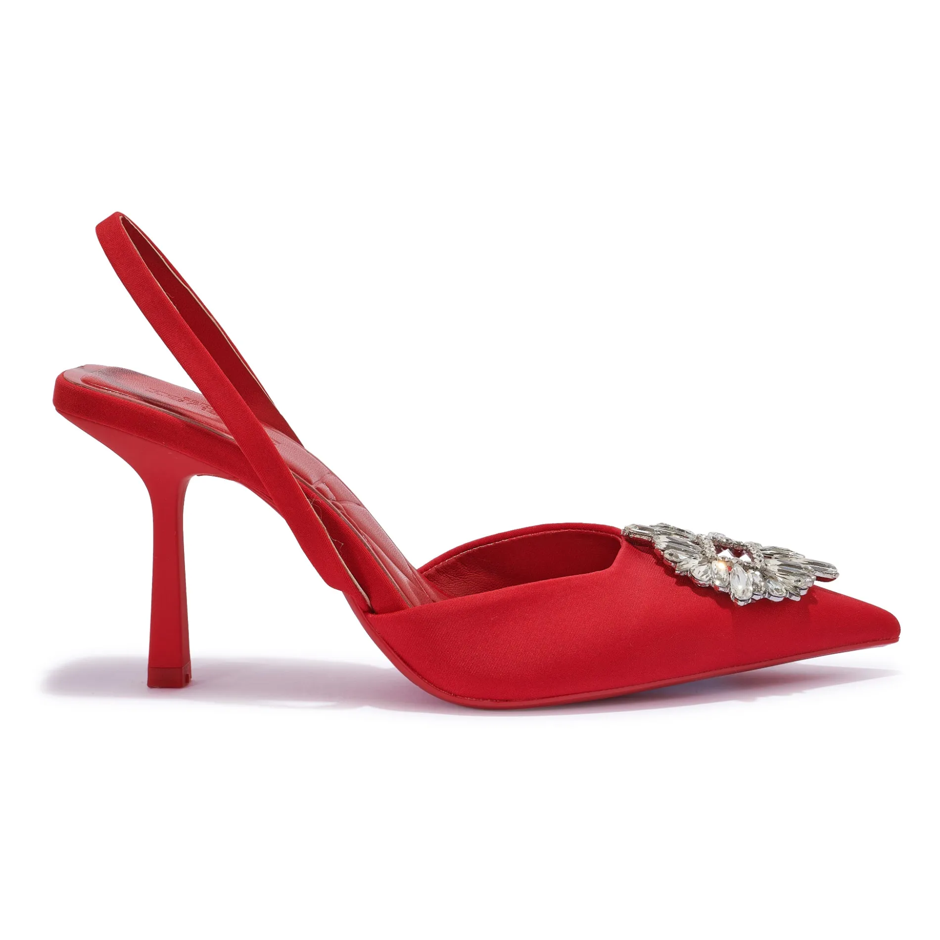 SALADO2 BROCHUE DETAIL SLING BACK POINTY TOE HEEL