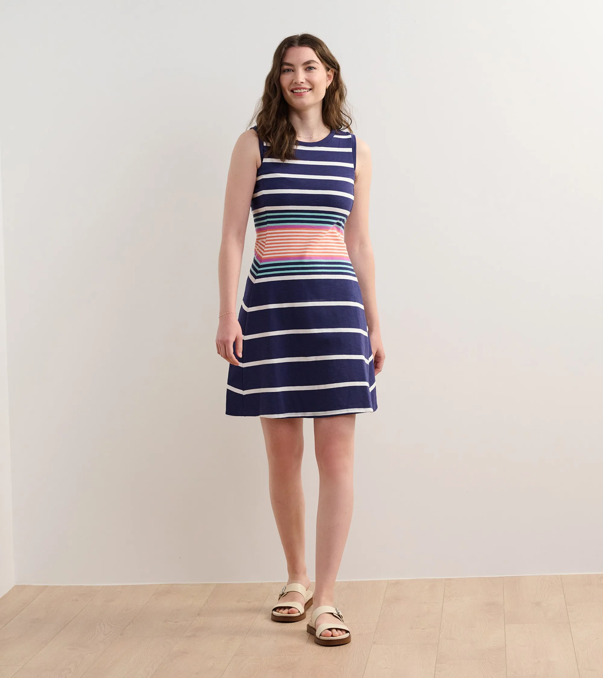 Sarah Dress - Sunset Stripes