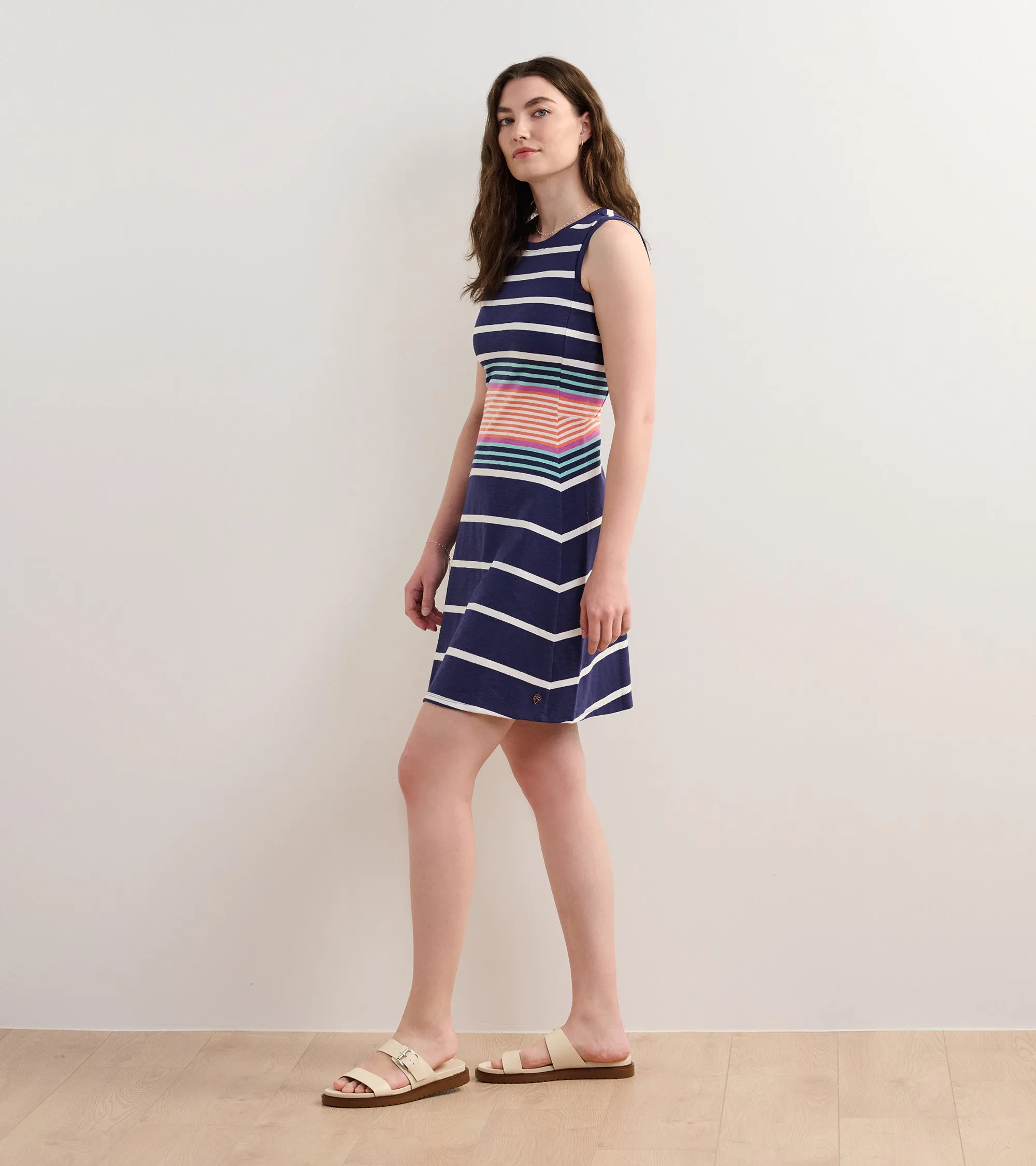 Sarah Dress - Sunset Stripes