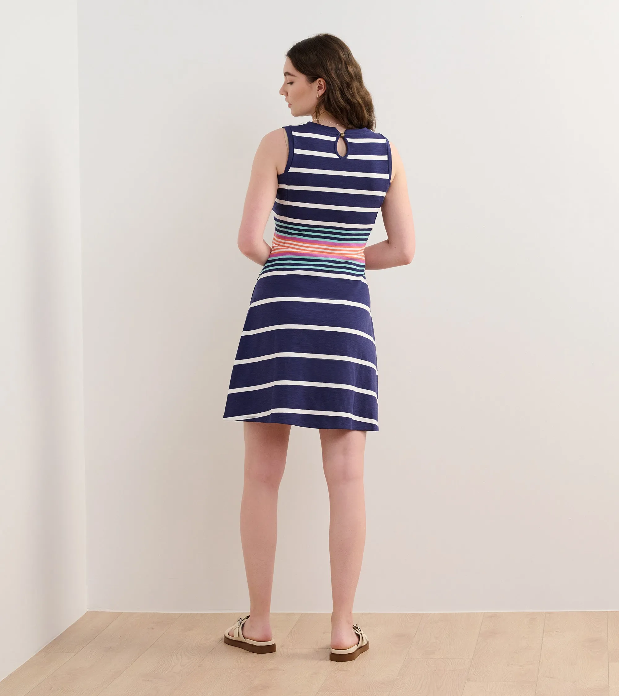 Sarah Dress - Sunset Stripes