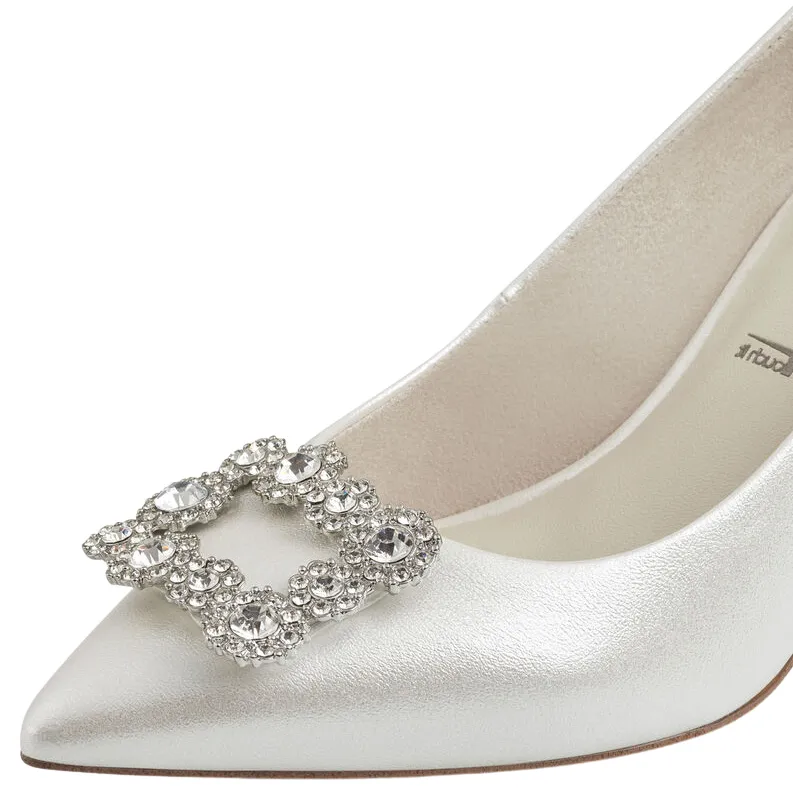 Tamaris Dressy Heeled Pumps - 22431-20 - Pearl