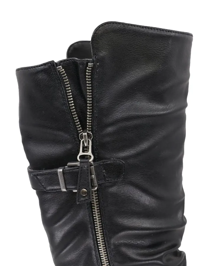Taxi Women's Boston Waterproof Tall Boots- Black