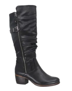 Taxi Women's Boston Waterproof Tall Boots- Black