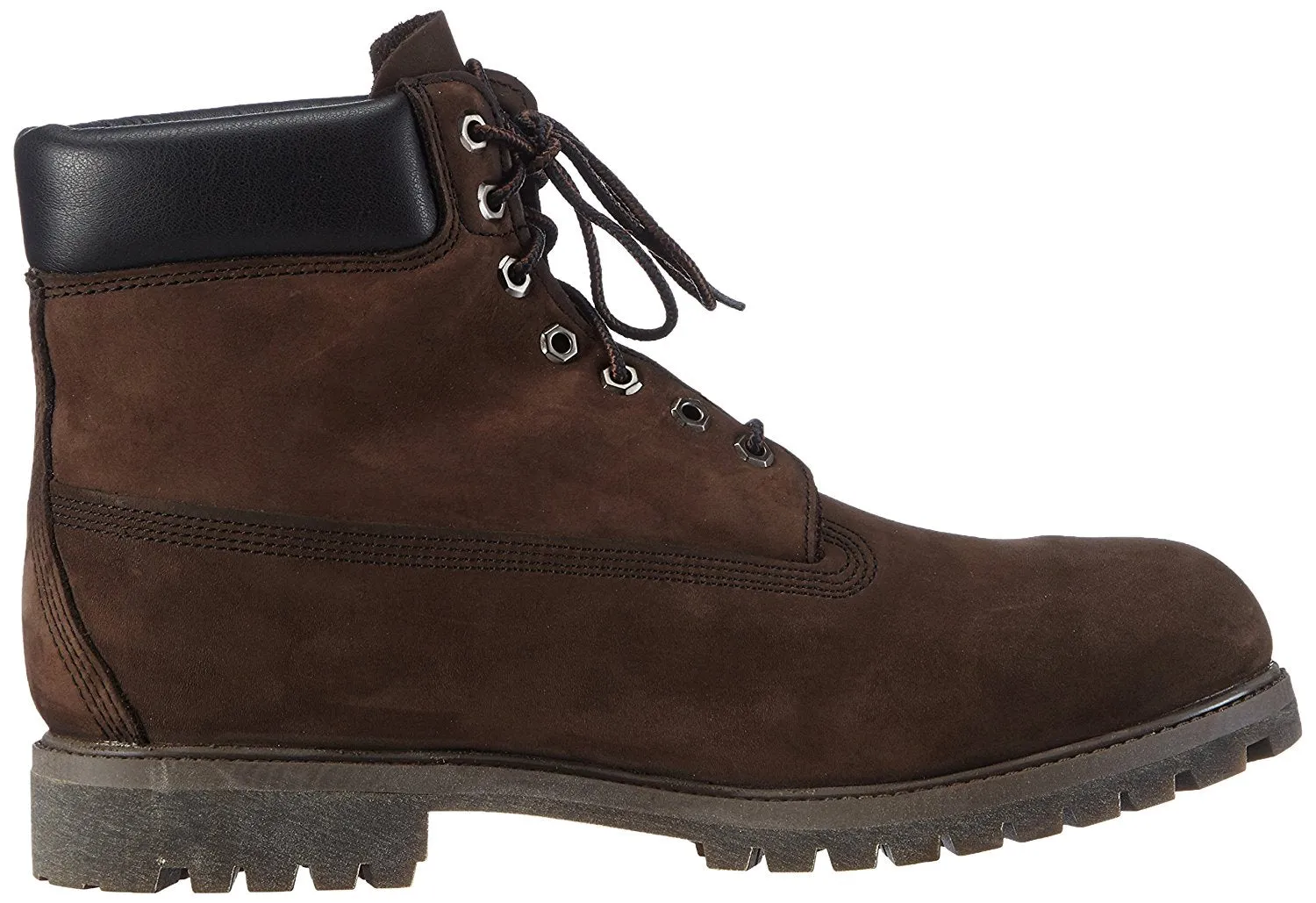 Timberland Men's 6 inch Premium Waterproof Boot Dark Brown Nubuck