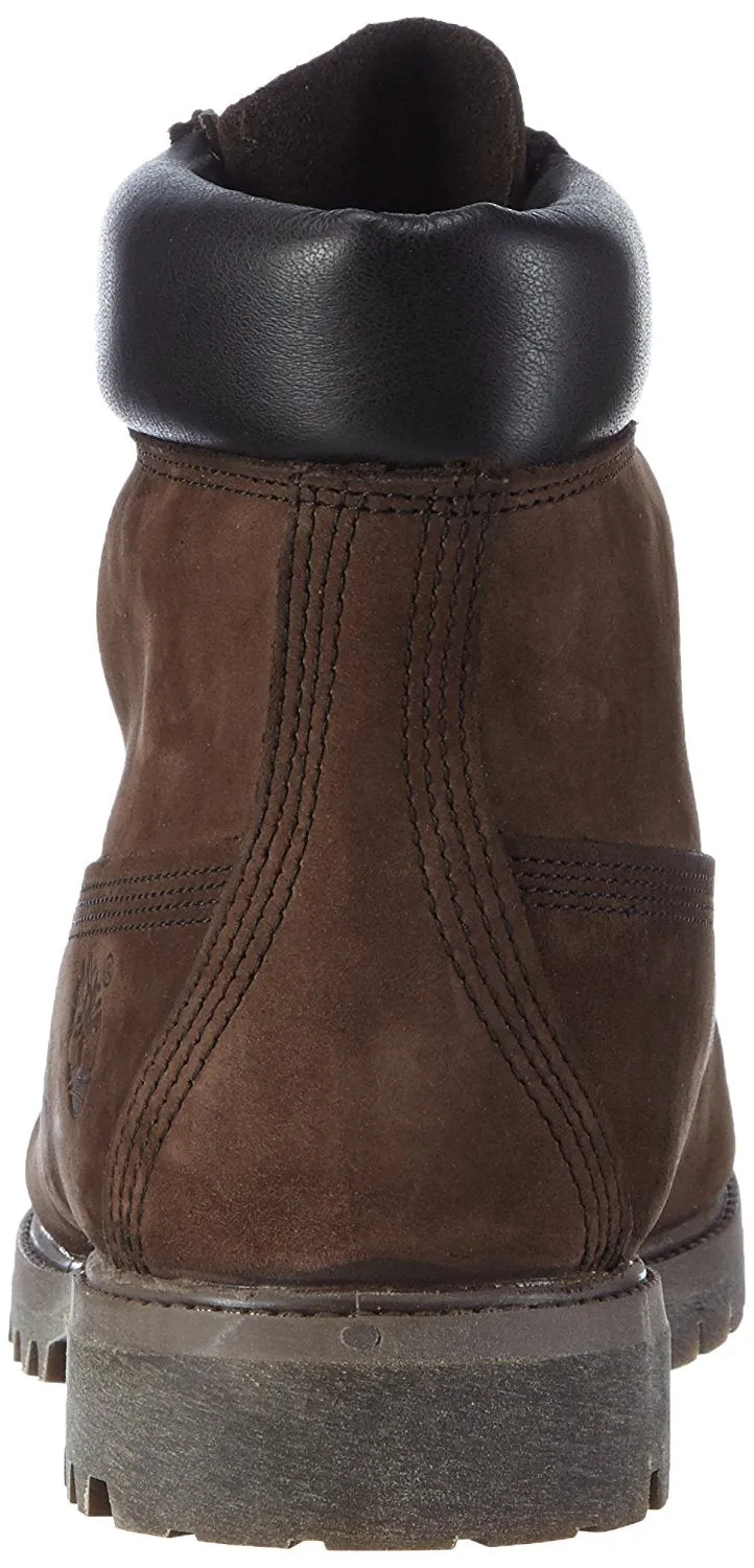 Timberland Men's 6 inch Premium Waterproof Boot Dark Brown Nubuck