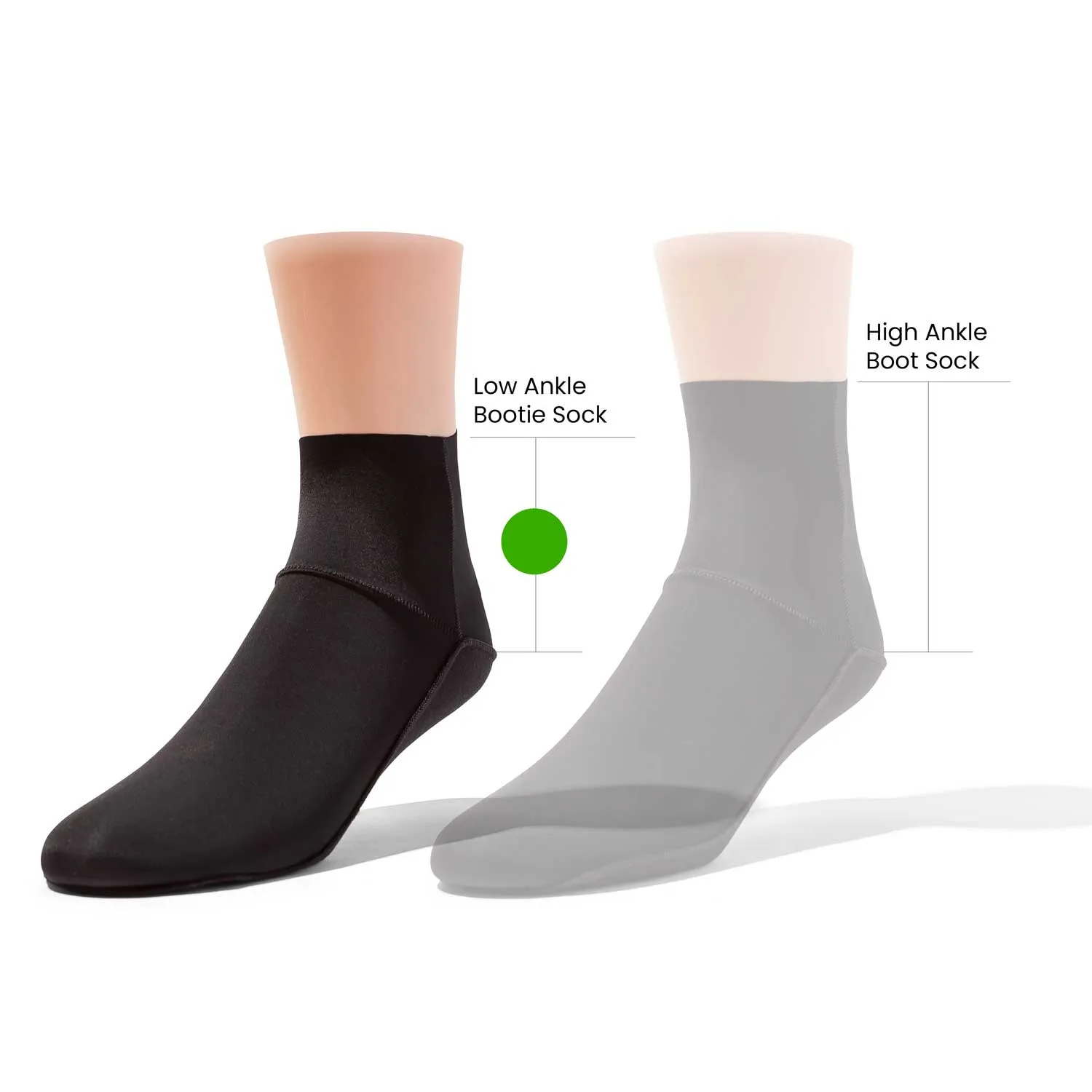Ultra Thin InvisiLite Quarter Socks for Ankle Booties | S09