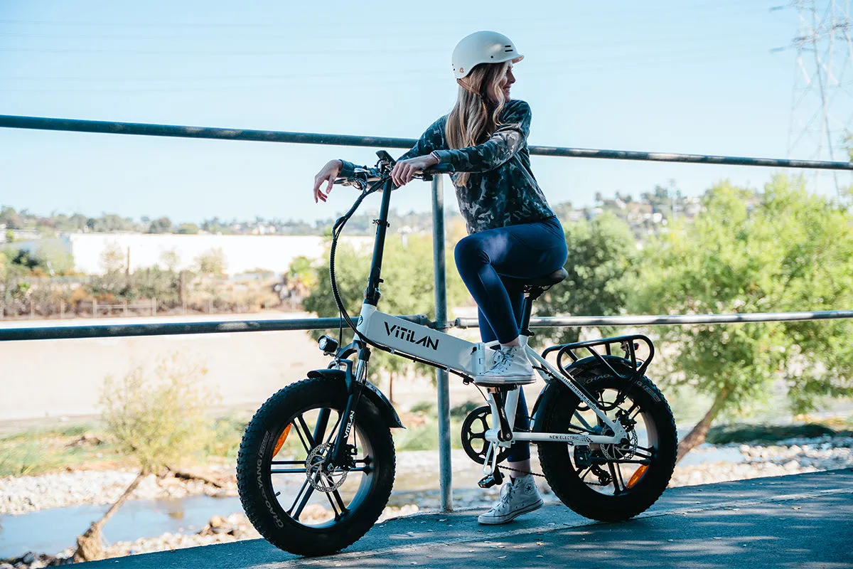 V3 2.0 Folding Fat Tires Adult All Terrain Electric Bike