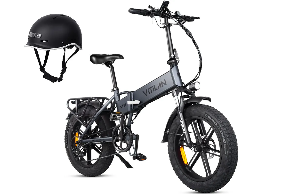 V3 2.0 Folding Fat Tires Adult All Terrain Electric Bike
