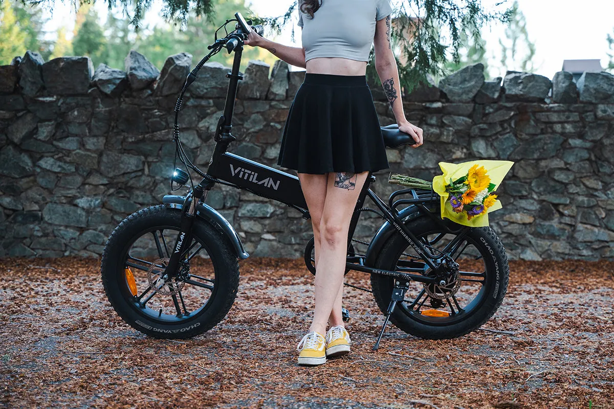 V3 2.0 Folding Fat Tires Adult All Terrain Electric Bike