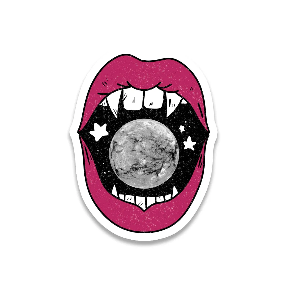 Vampire Moon Sticker