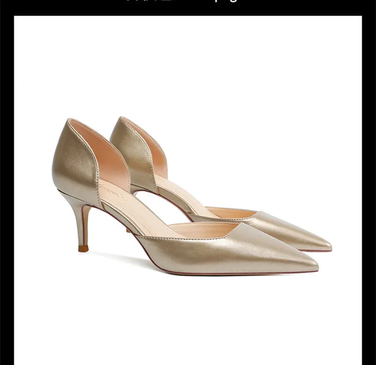 Women's Pointed Toe Stiletto Heels – Premium  Comfortable Office Shoes